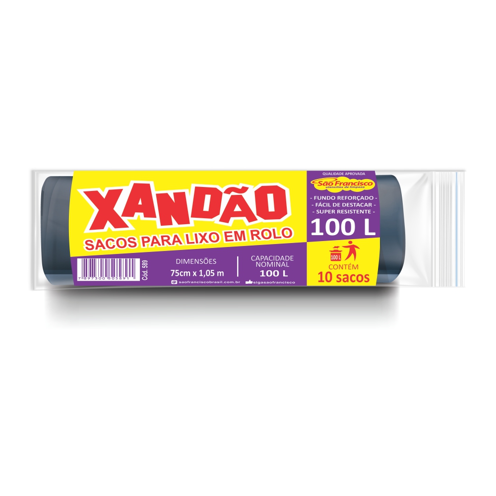 Saco para Lixo Xandão Rolo 100